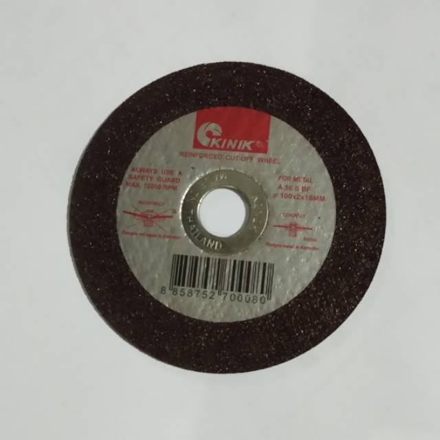 Jual Kinik Cutting Wheel 4 inch x 2 mm Mata Gerinda Batu Potong 1 dus ...