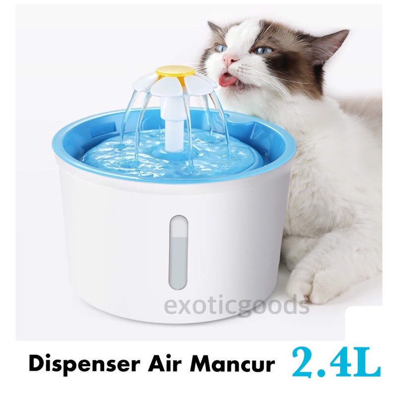 Jual DISPENSER AIR MANCUR KUCING 2.4L WATER FOUNTAIN KUCING WATERFALL