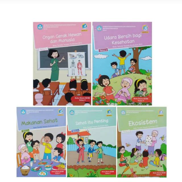 Jual Buku paket tematik diknas kurikulum 2013 untik sd kelas 5 semester ...