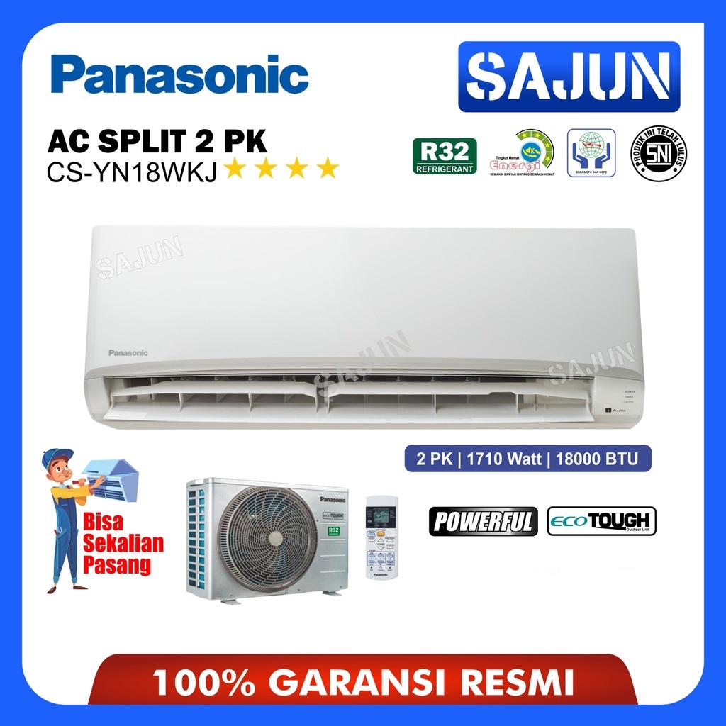 Jual Panasonic AC Split 2 PK CS-YN18WKJ AC Split 2 PK Freon R32 YN18WKJ ...