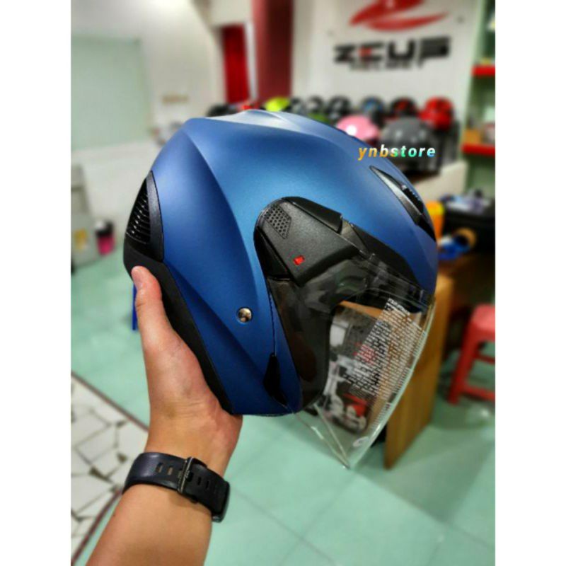 Jual Helm Zeus Zs Solid Matt Red Doff Zeus Halfface Zs Zs