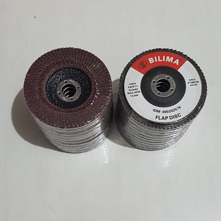 Jual Bilima Amplas Susun / Bilima Flap Disc Grade #60 #80 #100 #120 ...