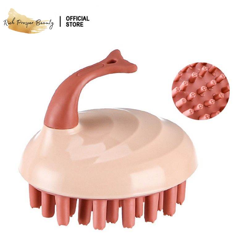 Jual Silicone Shampoo Scalp Shower Body Washing Hair Massage Massager Brush Comb Shopee Indonesia