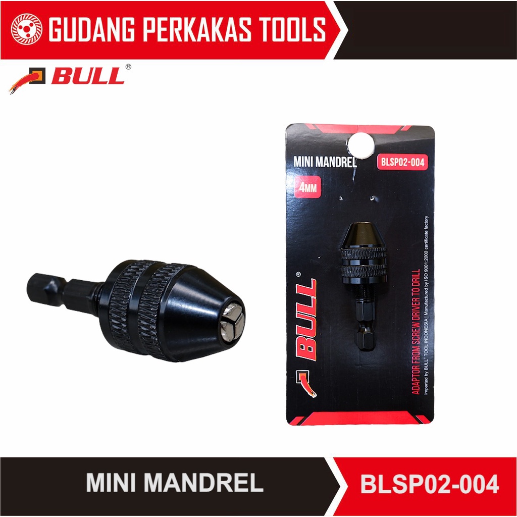 Jual Bull mini chuck / mini mandrel BLSP02 untuk mini grinder atau ...