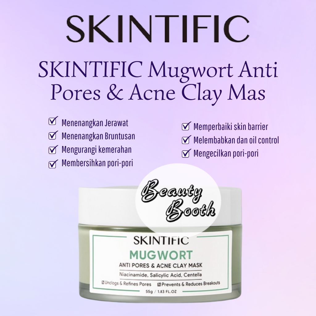 Jual Skintific Mugwort Anti Pores And Acne Clay Mask Pore Clarifying Wask