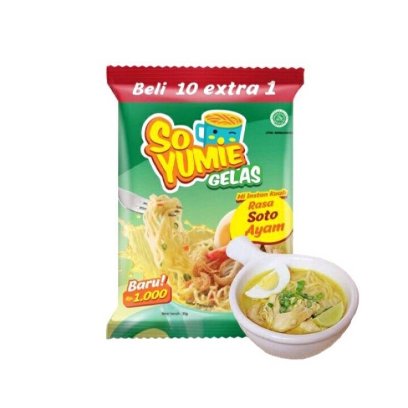 Jual So Yumie Gelas Mie Instant Kuah 10 X 30gr Shopee Indonesia