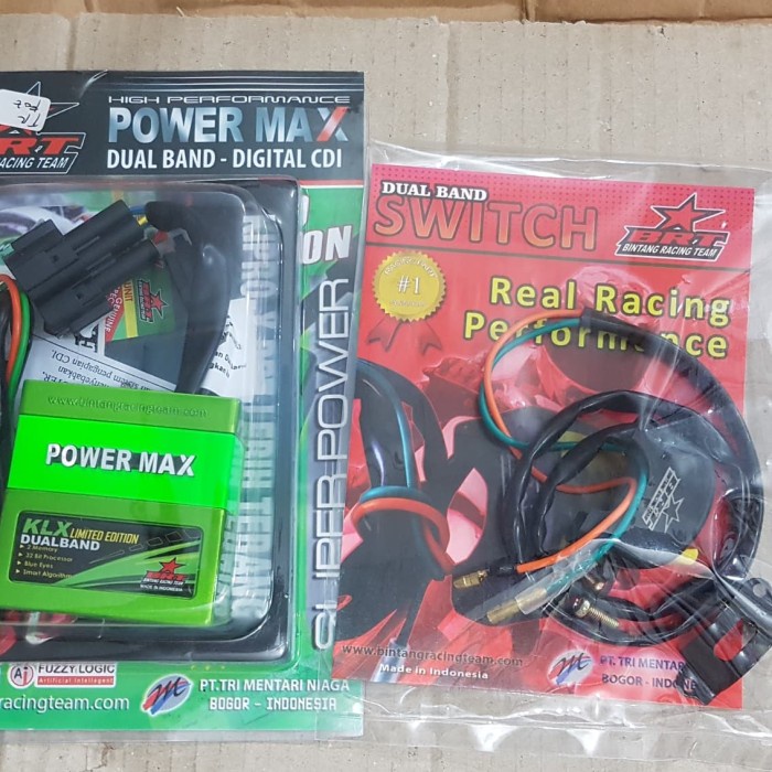 Jual CDI BRT DUAL BAND POWER MAX KLX 150 LIMITED EDITION PLUS TOMBOL
