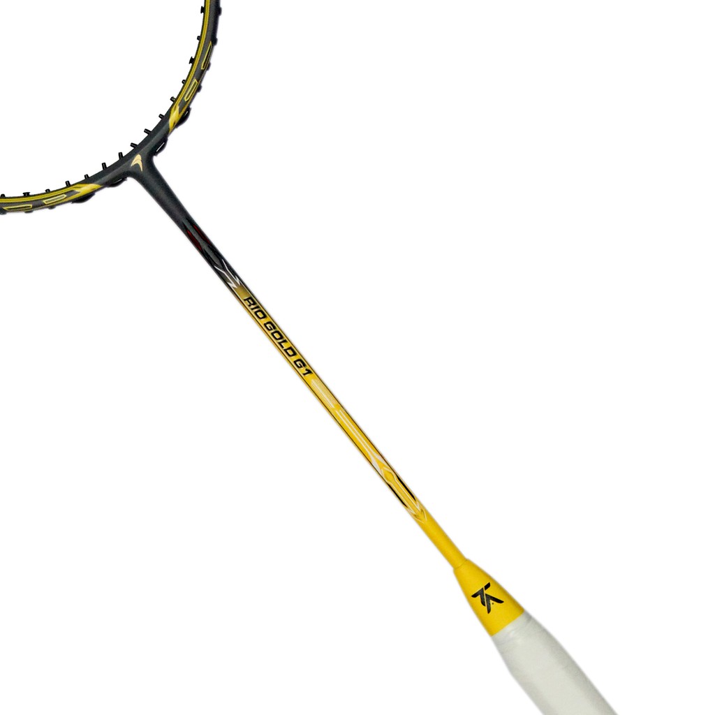 Jual Flypower Rio Gold G1 Raket Badminton - Yellow Grey Free Cover Kain ...