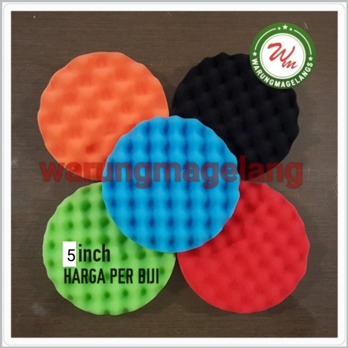 Jual sbo SPON WAVE BUSA GELOMBANG 5 INCH POLISHER POLES MOBIL VELCRO ...