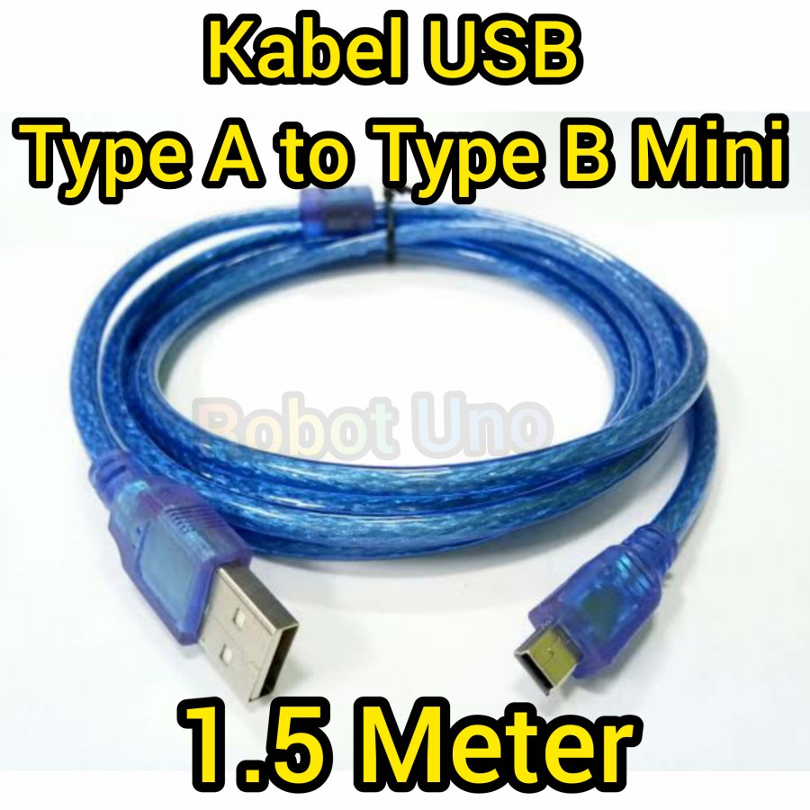 Jual Kabel USB Type A to Type B Mini 150cm Kabel Arduino Nano 1.5m ...