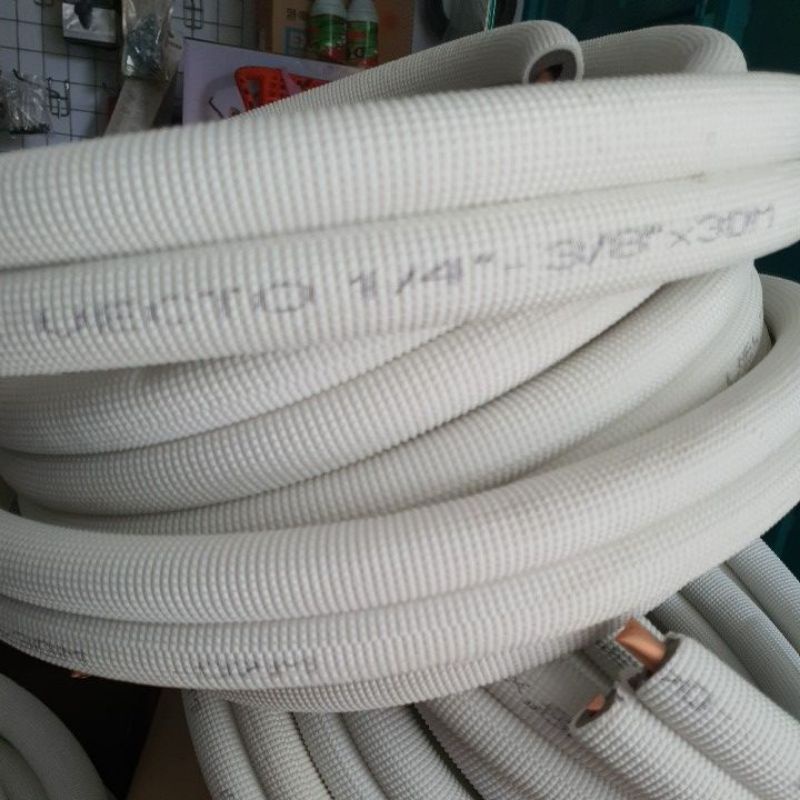 Jual pipa ac biasa r22 dan tipe r32 r410 per meter untuk 0.5pk 3/4pk ...
