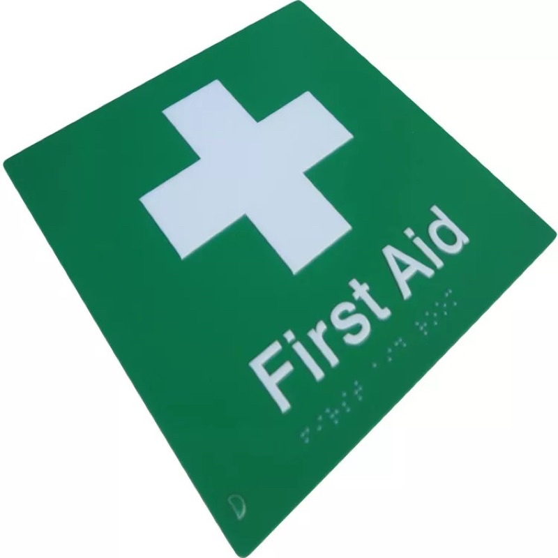 Jual Braille tuna netra first aid keselamatan safety stiker timbul