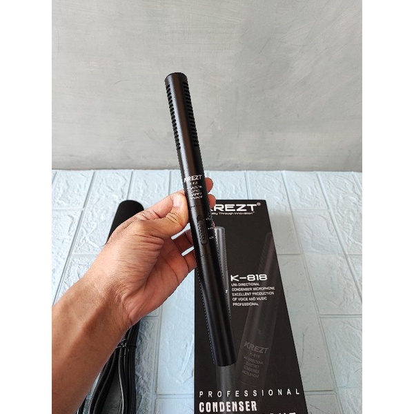 Jual Mic Condenser Mic Tele Todong Shotgun Krezt K-818 K818 K 818 ...