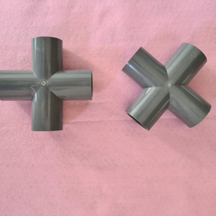 Jual Sambungan Fitting Konektor Tee Cross Pipa Pvc 1/2 , 3/4 , 5/8 & 1 ...