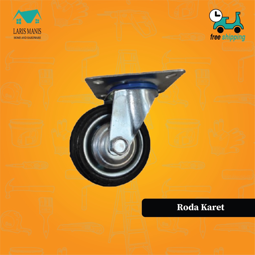 Jual RODA ETALASE RODA TROLI RODA KARET Ukuran 5 inchi | Shopee Indonesia