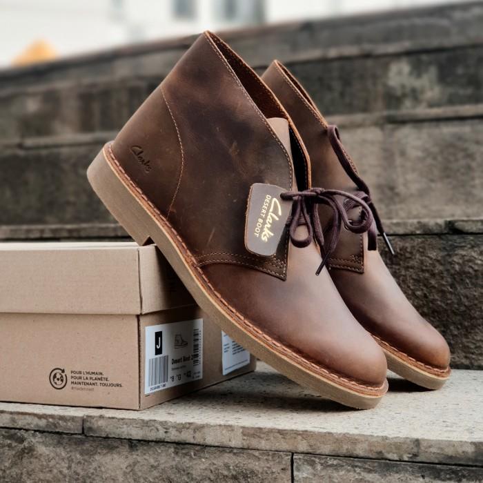 Jual Sepatu Clarks Desert Boot 2 Beeswax Shopee Indonesia