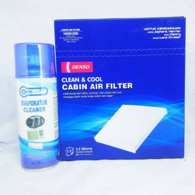 Jual Paket Fresh Filter Cabin Ac Toyota Alphard Max Cool Ac Cleaner