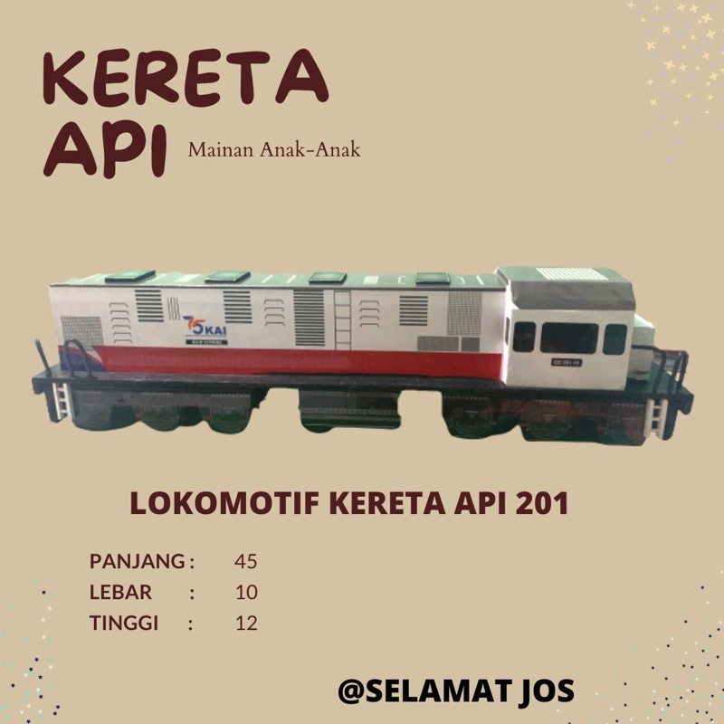 Jual Miniatur Lokomotif Kereta Api Cc 201 Shopee Indonesia