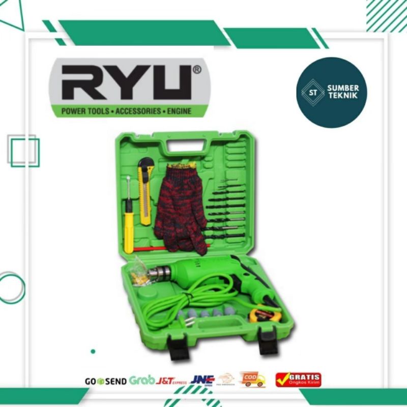Jual Mesin Bor Tangan Ryu RDR 10-3 REB/ Hand Drill Ryu 10 mm | Shopee ...