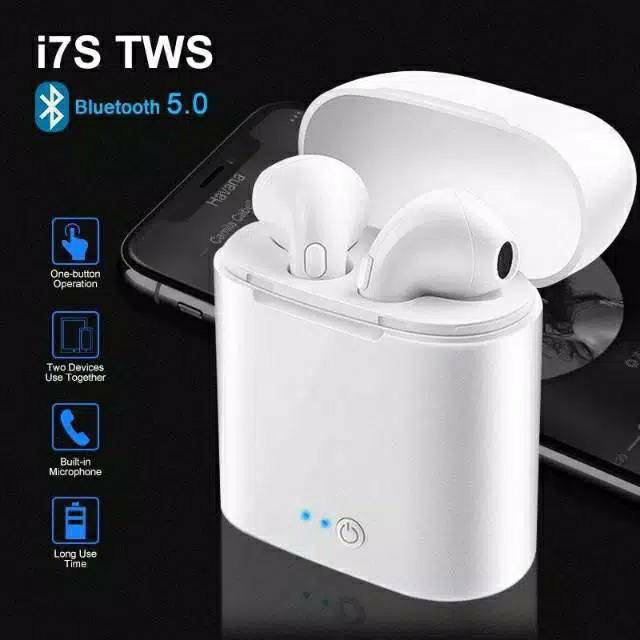 Jual Headset bluetooth i7s tws handsfree bluetooth earphone wireless