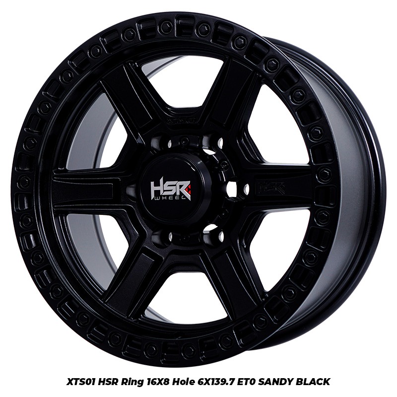 Jual Velg Mobil OFF-ROAD XTS01 HSR R16 X 8 H6 X 139.7 ET0 Sandy Black ...