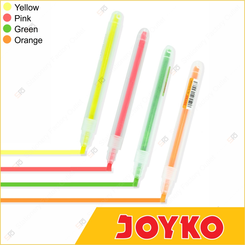 Jual Highlighter Pen Joyko HL73 76 Penanda Berwarna Shopee Indonesia