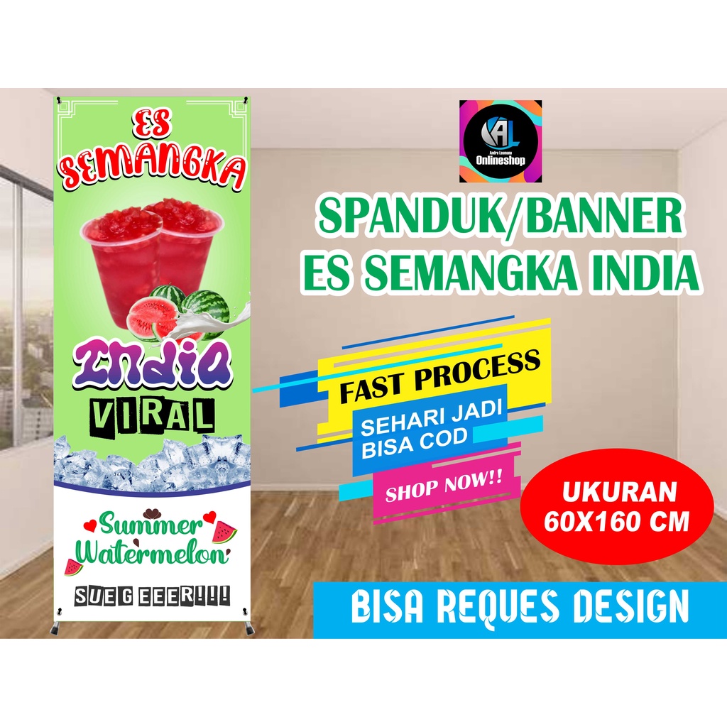 Jual Spanduk, Banner Es Semangka India (Model B) | Shopee Indonesia