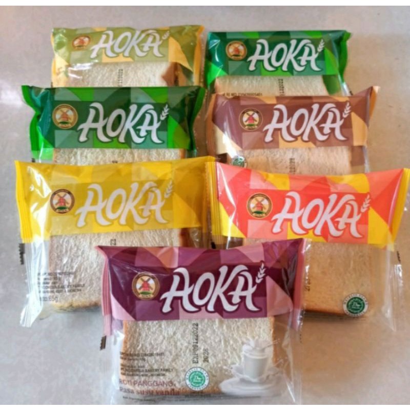 Jual Roti AOKA / Roti panggang isi all variant | Shopee Indonesia