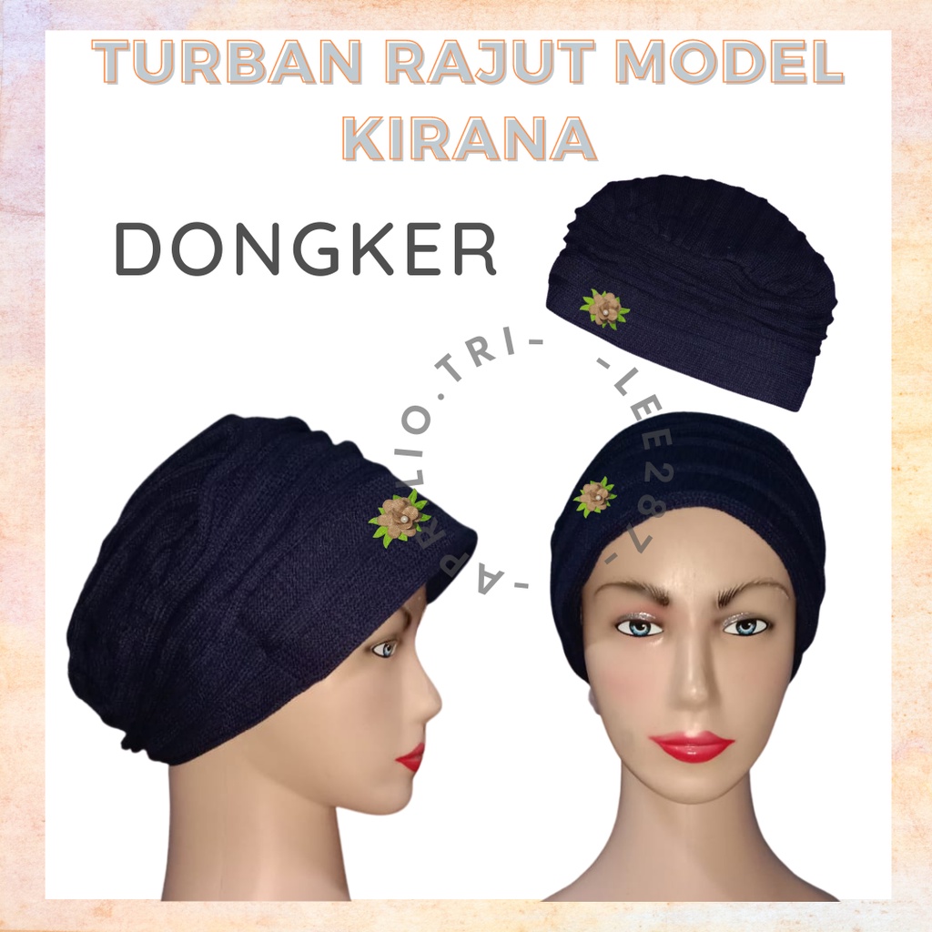 Jual 4028 - Turban Rajut Model Kirana / Turban Ibu / Kerpus | Shopee ...