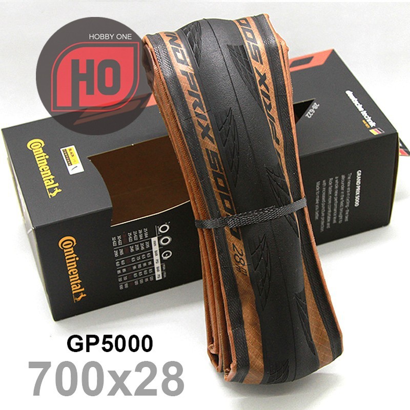 Jual Continental GP5000 700x28 Clincher Black Transparent Tan Wall Gum ...