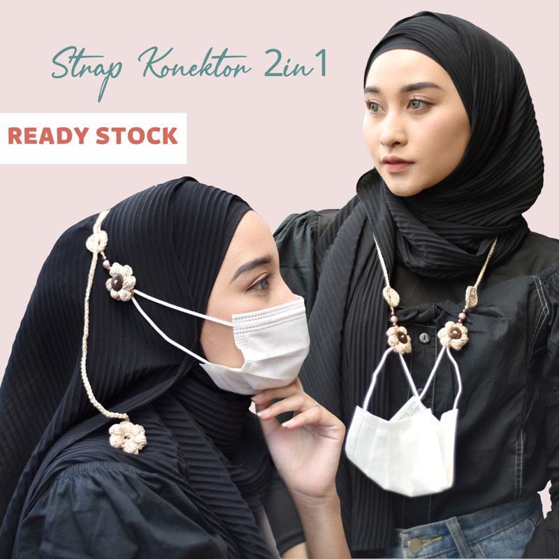 Jual Strap Konektor Tali Rajut / Gantungan Kalung Masker rajut terbaru ...