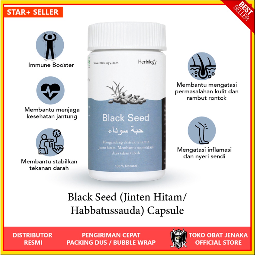 Jual Herbilogy Capsule | Black Seed Jinten Hitam Habbatussauda 60 ...