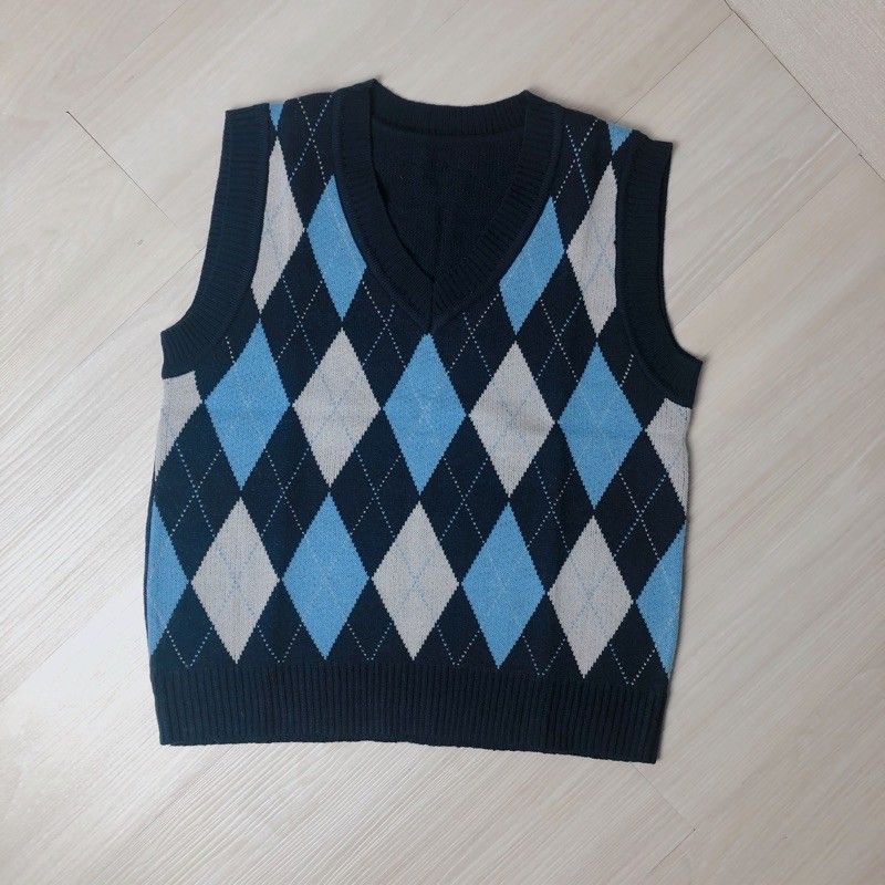 Jual Vest Knit Sido 1 Diamon Rompi ketupat | Shopee Indonesia