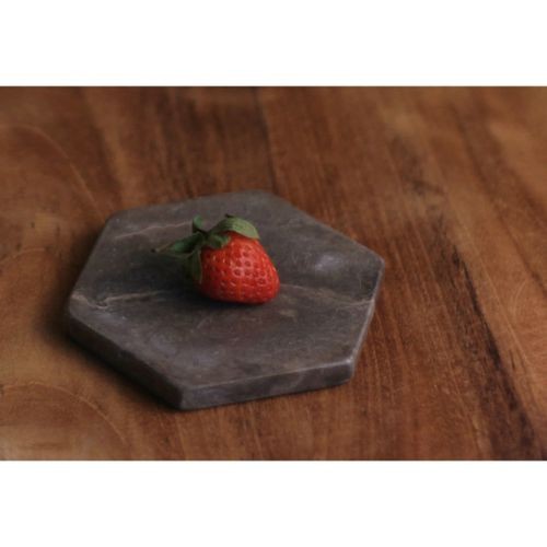 Jual Coaster Marble Tatakan Gelas Marmer Hexagonal Marmer Lokal