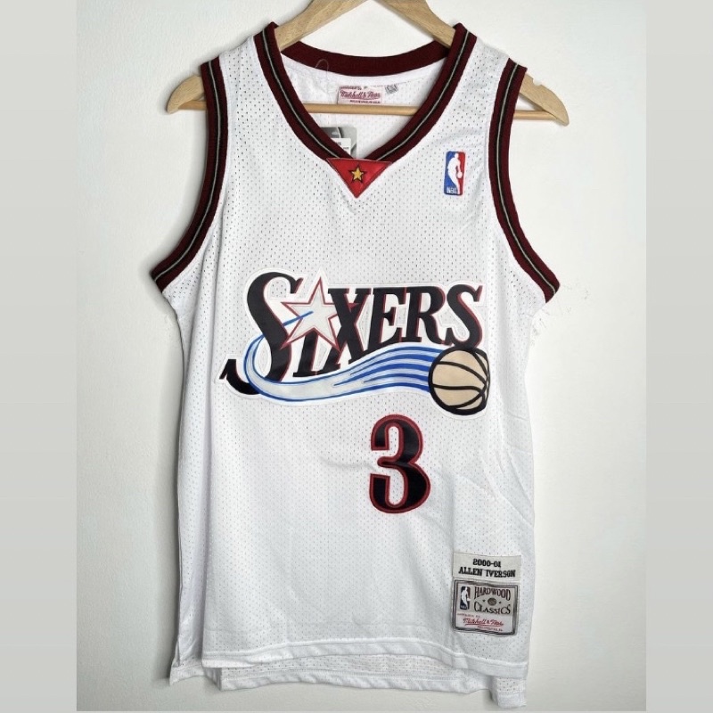 Jual JERSEY BASKET NBA PHILADELPHIA SIXERS CLASSIC HWC 3 ALLEN IVERSON