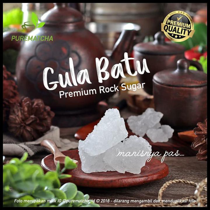 Jual Gula Batu Putih 100Gr Murni Premium Ekspor Rock Sugar Kristal ...