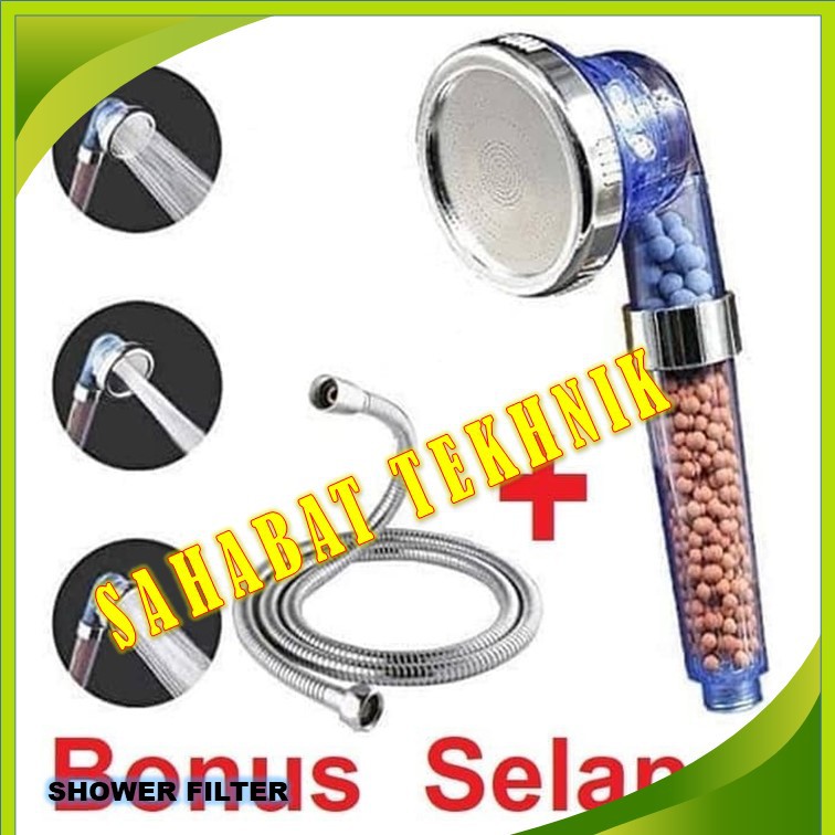 Jual Spa Shower Head Kepala Shower Filter Aerator Pancuran Mandi Batu