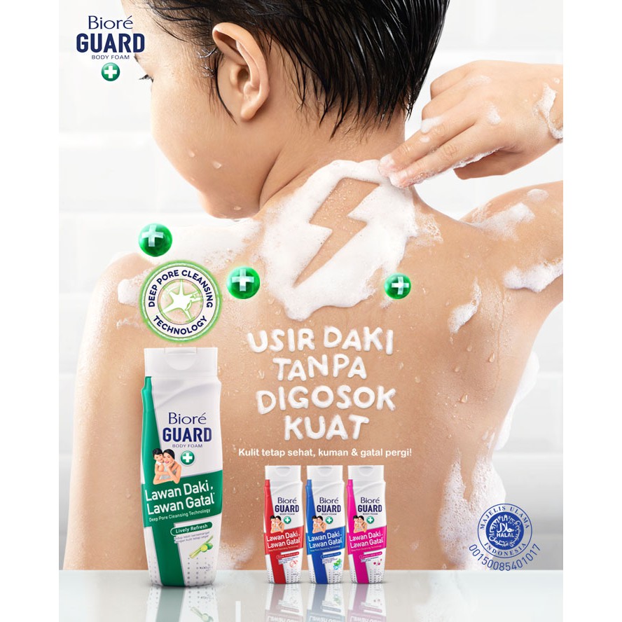 Jual Biore Guard Body Foam 250ml Kemasan Botol | Shopee Indonesia