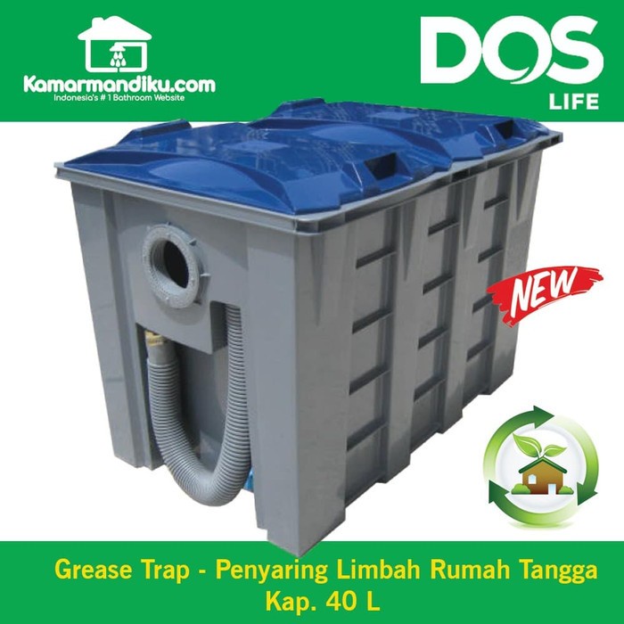 Jual Dos Grease Trap Alat Perangkap Penyaring Lemak Minyak Dapur 40L ...