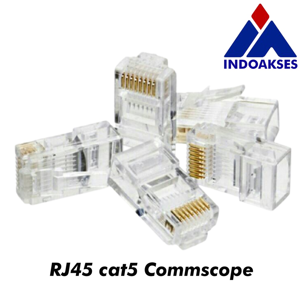 Jual Konektor RJ45 AMP/COMMSCOPE Original Isi 50Pcs | Shopee Indonesia