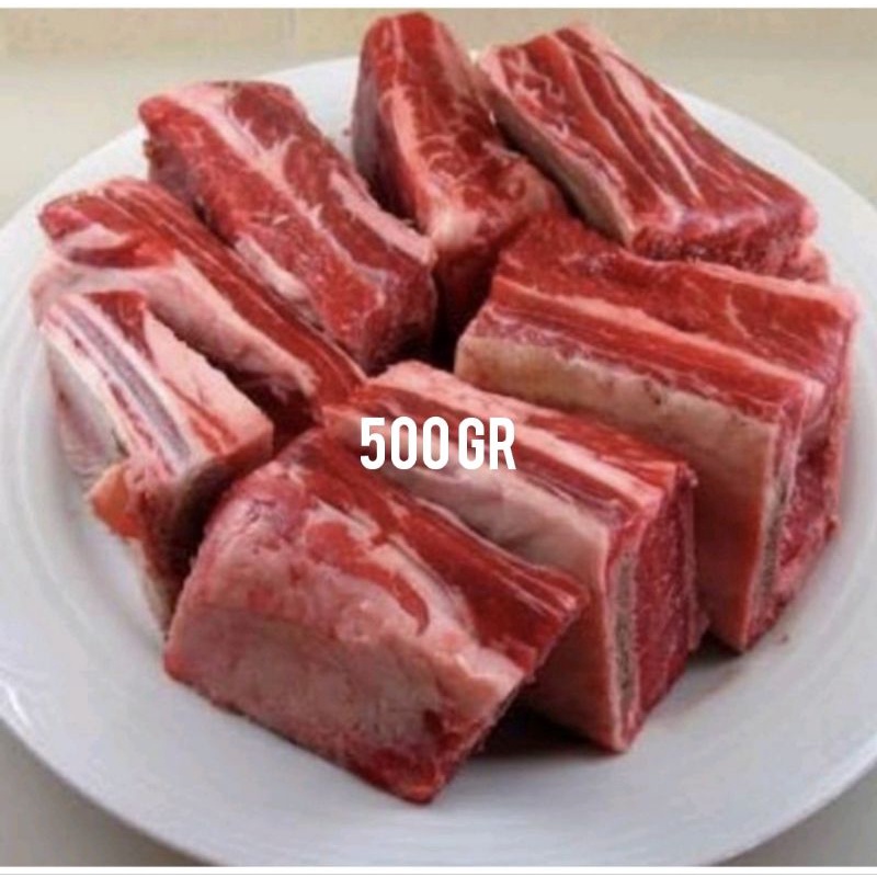 Jual Iga Sapi Kualitas Super Daging Tebal Beef Short Ribs 500 Gr [f