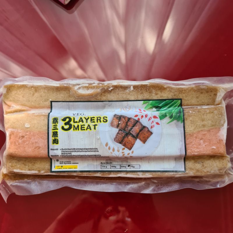 Jual Samcam Vegetarian Layer Meat Nabati Vege Sam Can Slice | Shopee ...