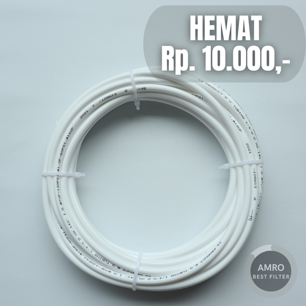 Beli Selang 1/4" 10 meter Dapat 12 meter