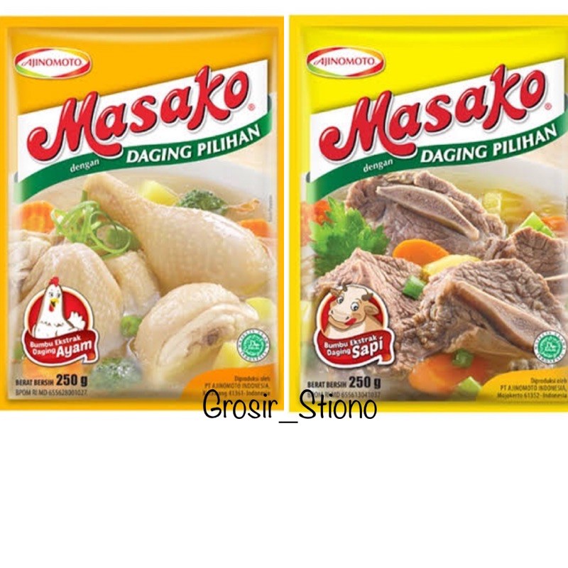 Jual Masako Sapi dan Masako Ayam 250g/Masako daging/penyedap rasa