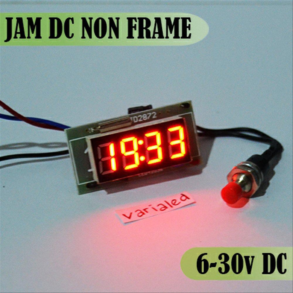Jual Digital Jam DIY LED WARNA MERAH non frame motor & mobil clock ...