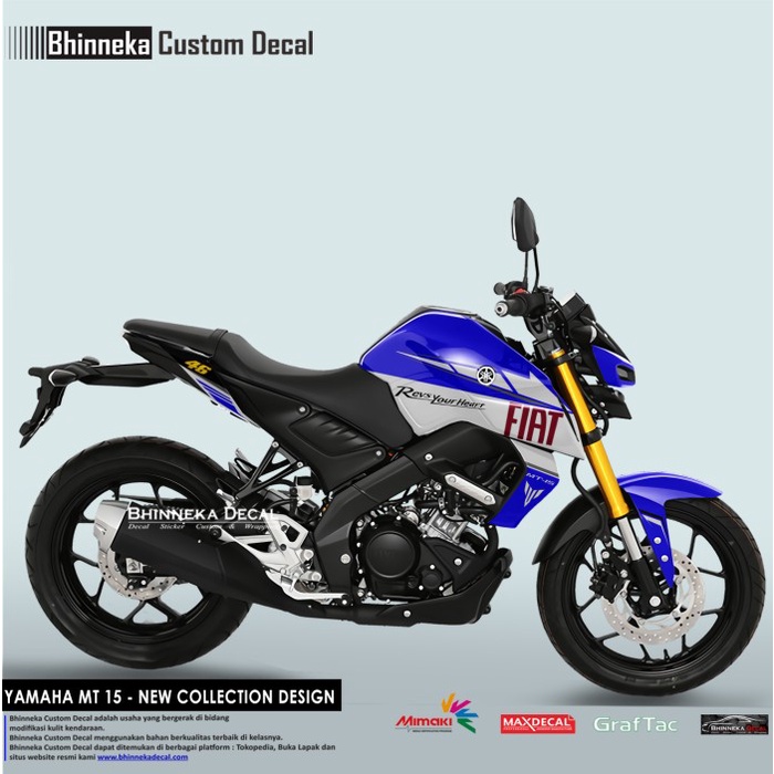 Jual DECAL STICKER MT 15 FIAT | Shopee Indonesia