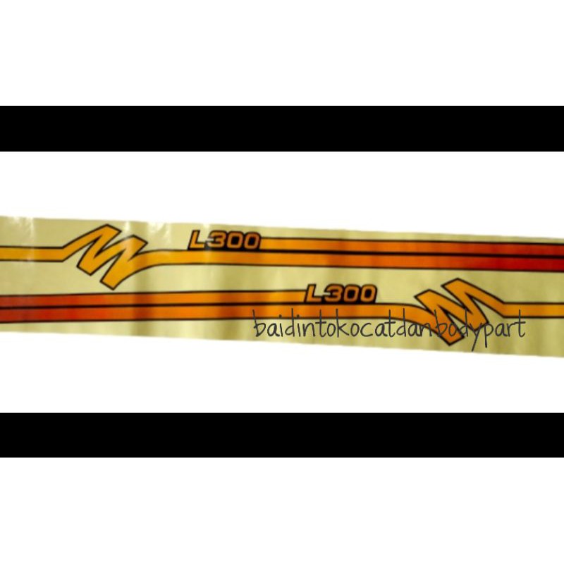 Jual STICKER / STRIPING STIKER LIST BODY BAK MOBIL L300 KUNING | Shopee ...