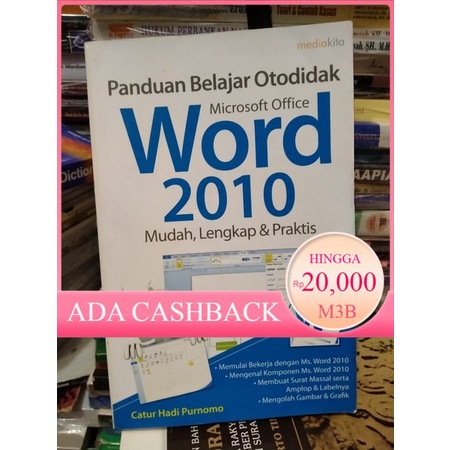 Jual ORIGINAl Bekas Mulus Panduan Belajar Otodidak Microsoft Office ...