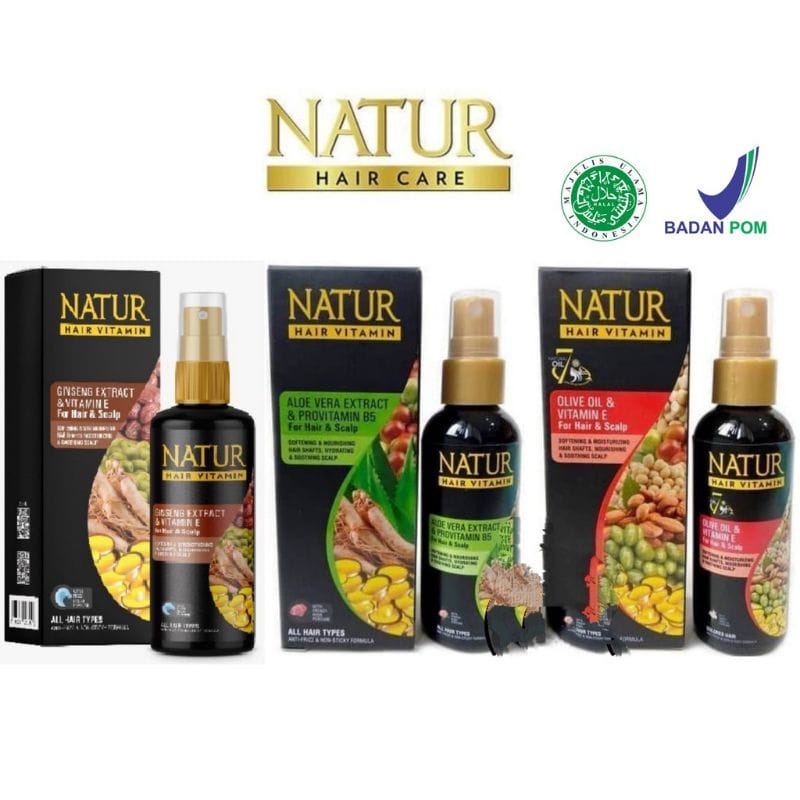 Jual Natur Hair Vitamin 80ml | Vitamin Rambut Natur FREE SACHET ...
