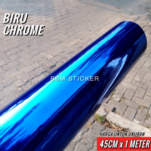 Jual Stiker Chrome Glossy Biru Krom Sticker Infinity sekotlet | Shopee ...